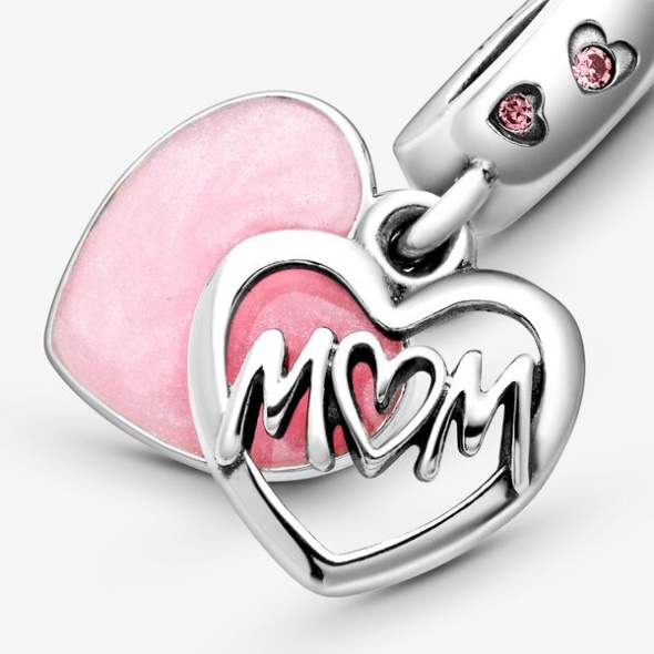 Mom Script Heart Dangle Charm Pandora Australia