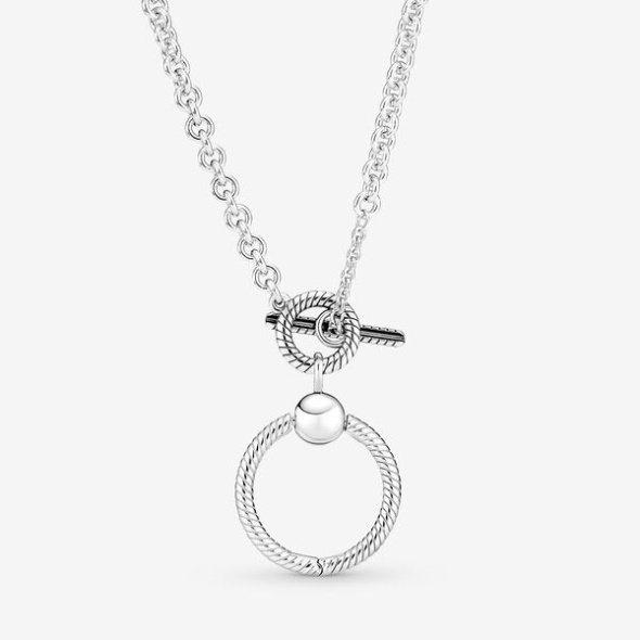 Pandora Australia Moments O Pendant T-Bar Necklace
