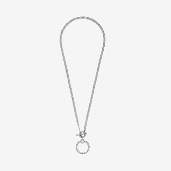 Pandora Australia Moments O Pendant T-Bar Necklace
