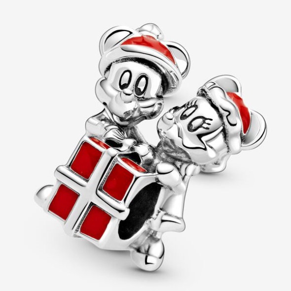 Disney Mickey Mouse And Minnie Mouse Present Charm Pandora Australia