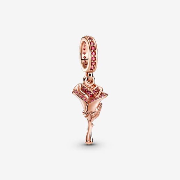 Rose Flower Dangle Charm-Final Sale Pandora Australia