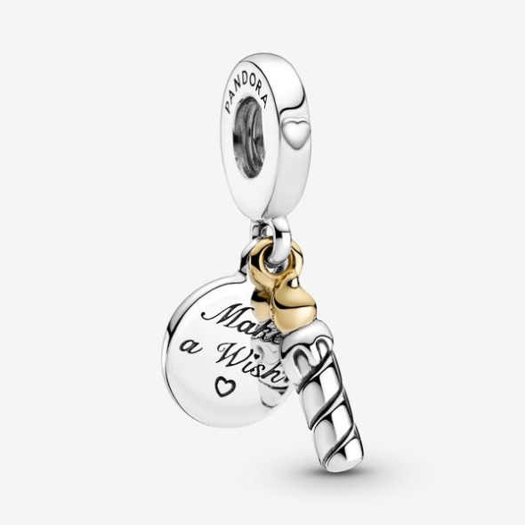 Two-Tone Birthday Candle Dangle Charm-Final Sale Pandora Australia