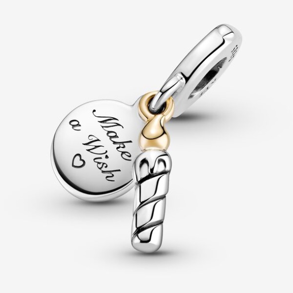 Two-Tone Birthday Candle Dangle Charm-Final Sale Pandora Australia
