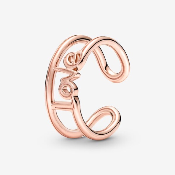 Pandora Australia Me Love Open Ring Rose Gold Plated