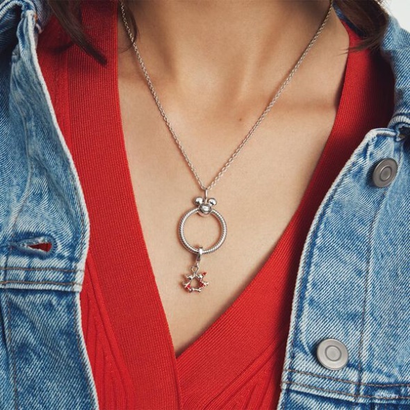 Disney Mickey Mouse O Pendant Necklace Set Pandora Australia