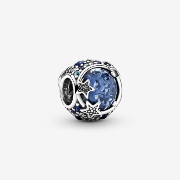 Celestial Blue Sparkling Stars Charm Pandora Australia