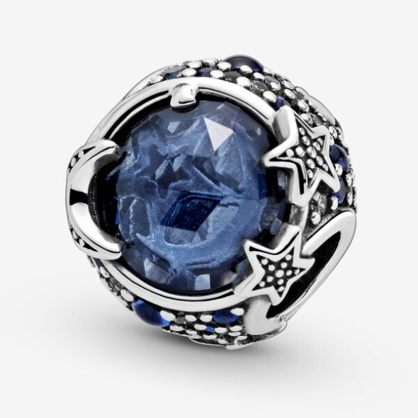 Celestial Blue Sparkling Stars Charm Pandora Australia