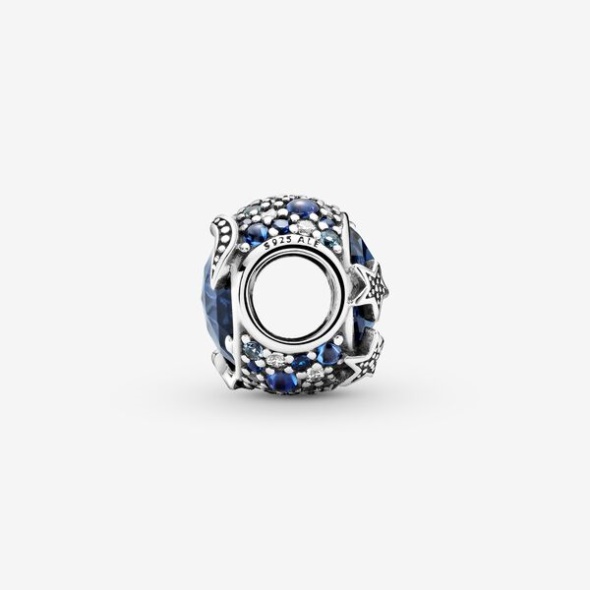 Celestial Blue Sparkling Stars Charm Pandora Australia