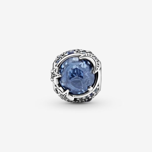 Celestial Blue Sparkling Stars Charm Pandora Australia