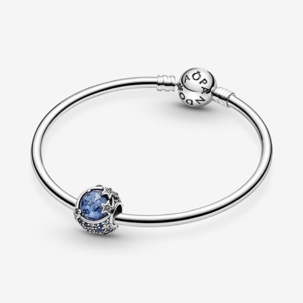 Celestial Blue Sparkling Stars Charm Pandora Australia