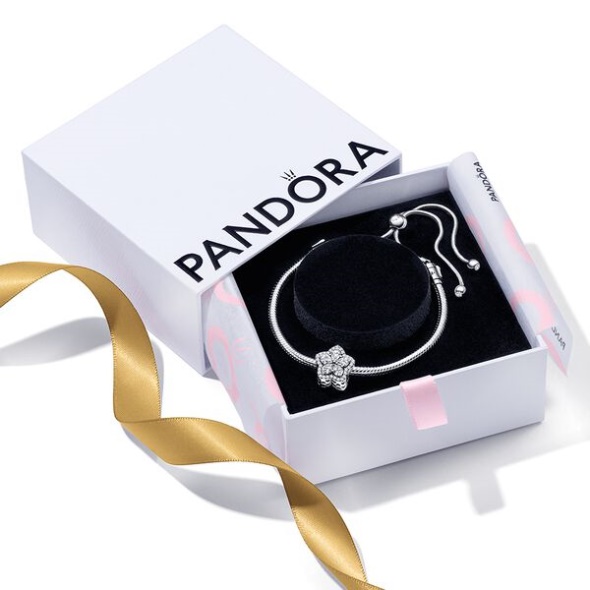 Pandora Australia Sparkling Snowflake Sliding Bracelet Set
