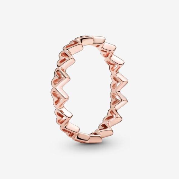 Freehand Hearts Ring-Final Sale Pandora Australia Rose Gold Plated