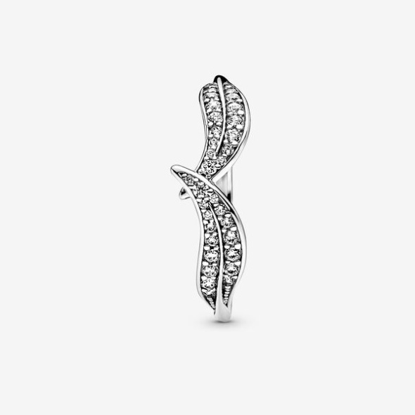 Sparkling Leaves Ring Pandora Australia Sterling Silver