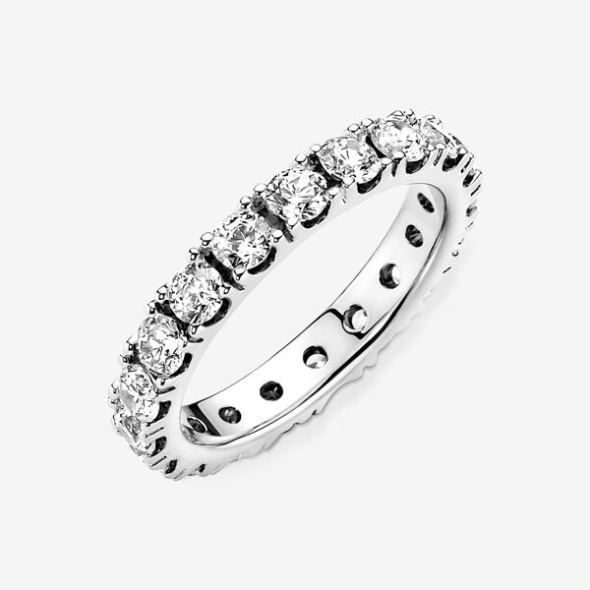 Sparkling Row Eternity Ring Pandora Australia Sterling Silver