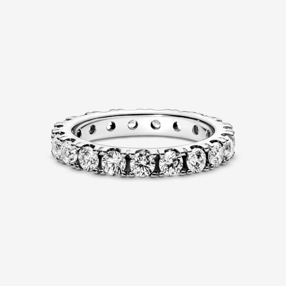 Sparkling Row Eternity Ring Pandora Australia Sterling Silver