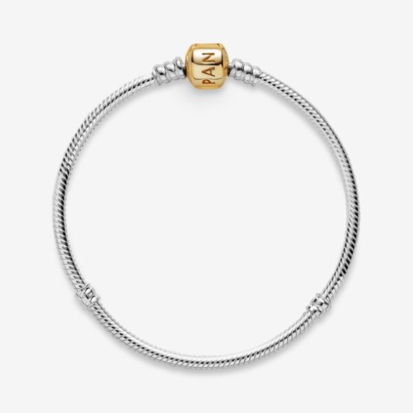 Pandora Australia Moments Snake Chain Bracelet-Final Sale Two-Tone
