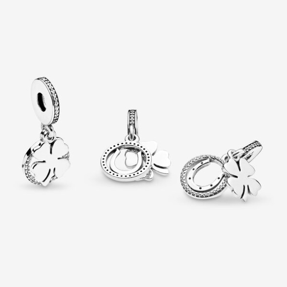 Lucky Four-Leaf Clover Dangle Charm Pandora Australia