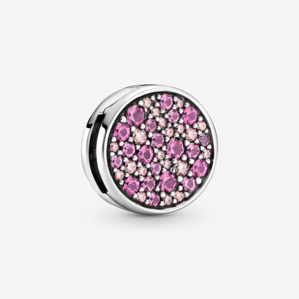 Pink Pave Clip Charm Pandora Australia