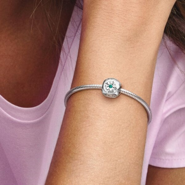 Clover Horseshoe Ladybird Three-Sided Charm Pandora Australia