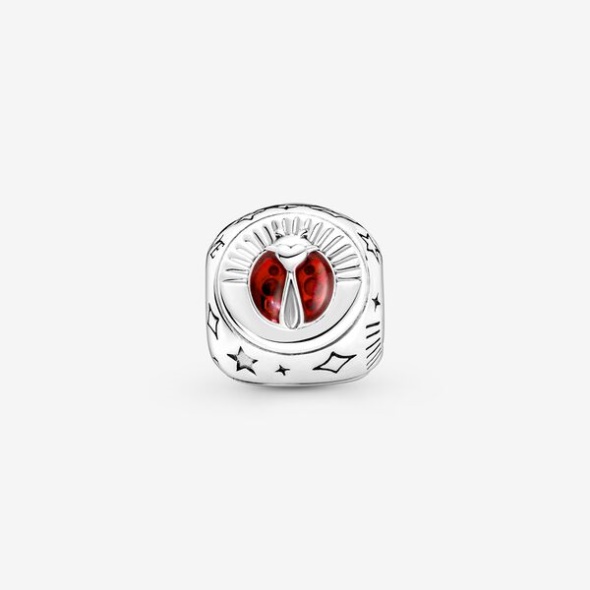 Clover Horseshoe Ladybird Three-Sided Charm Pandora Australia