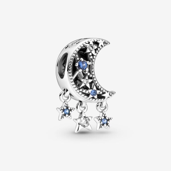 Star Crescent Moon Charm Pandora Australia