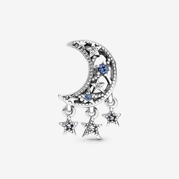 Star Crescent Moon Charm Pandora Australia