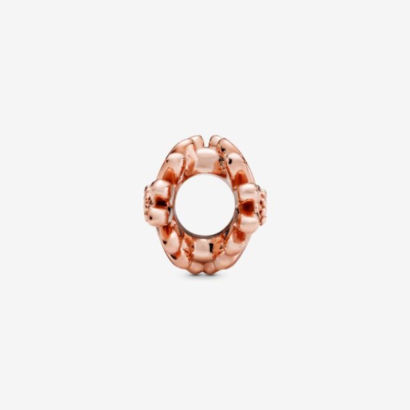 Pink Daisy Flower Charm Pandora Australia Rose Gold Plated