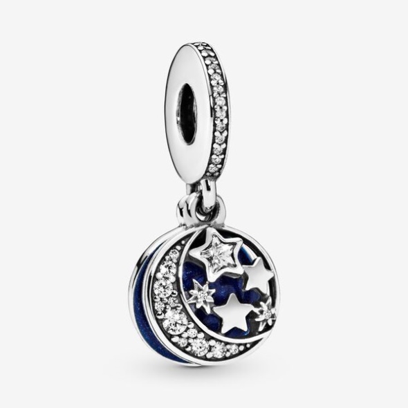 Moon Blue Sky Dangle Charm Pandora Australia