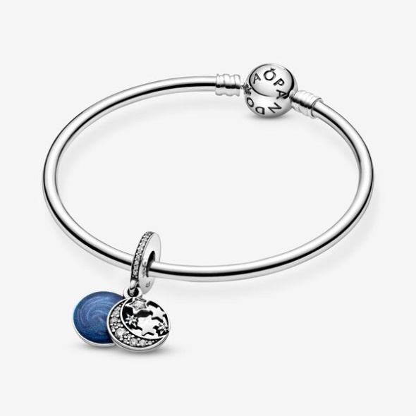 Moon Blue Sky Dangle Charm Pandora Australia