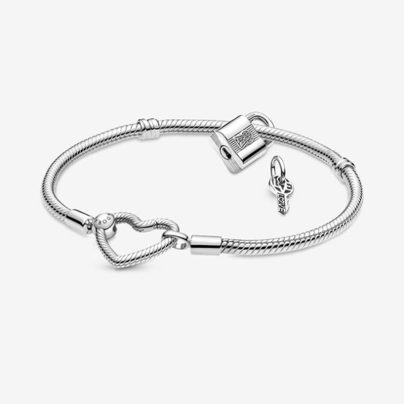Pandora Australia Moments Padlock Heart Bracelet Gift Set