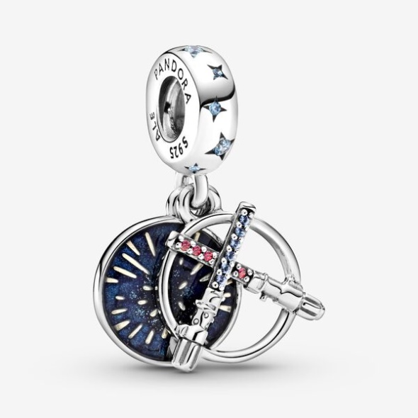 Star Wars Lightsaber Double Dangle Charm-Final Sale Pandora Australia