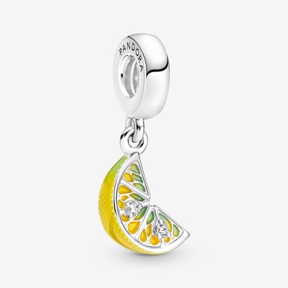 Lemon Slice Sparkling Fruit Dangle Charm Pandora Australia