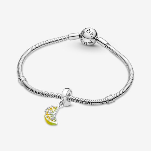Lemon Slice Sparkling Fruit Dangle Charm Pandora Australia