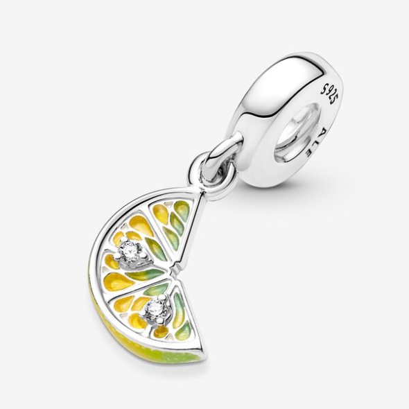 Lemon Slice Sparkling Fruit Dangle Charm Pandora Australia