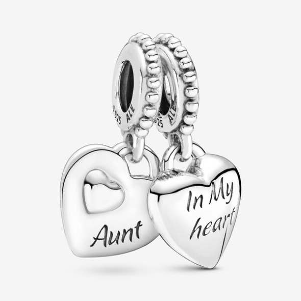 Aunt Niece Split Heart Dangle Charm Pandora Australia