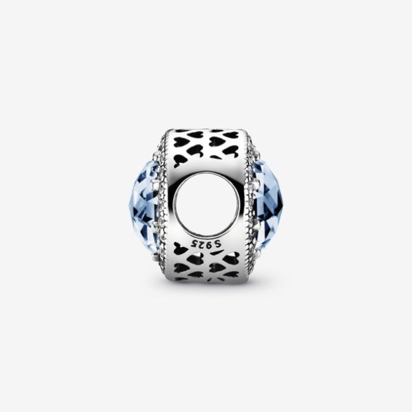 Sparkling Sky Blue Charm Pandora Australia