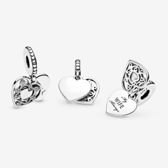 My Wife Always Heart Dangle Charm Pandora Australia