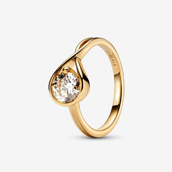 Pandora Australia Brilliance Lab-Created 1.00 Ct Tw Diamond Ring Gold