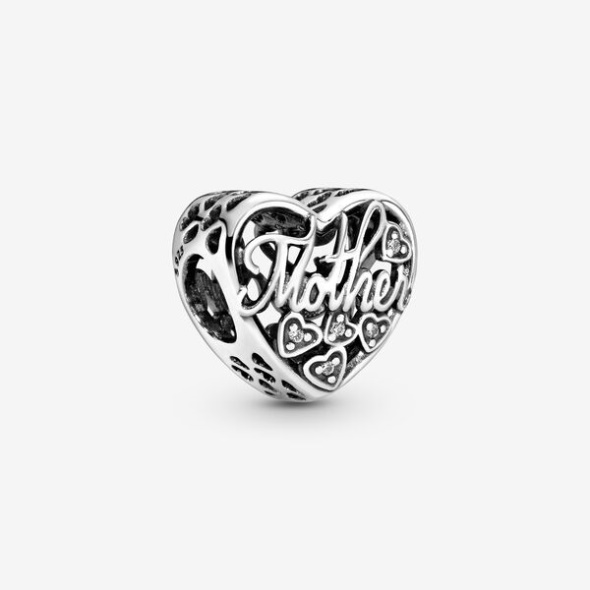 Mother And Son Script Openwork Charm-Final Sale Pandora Australia