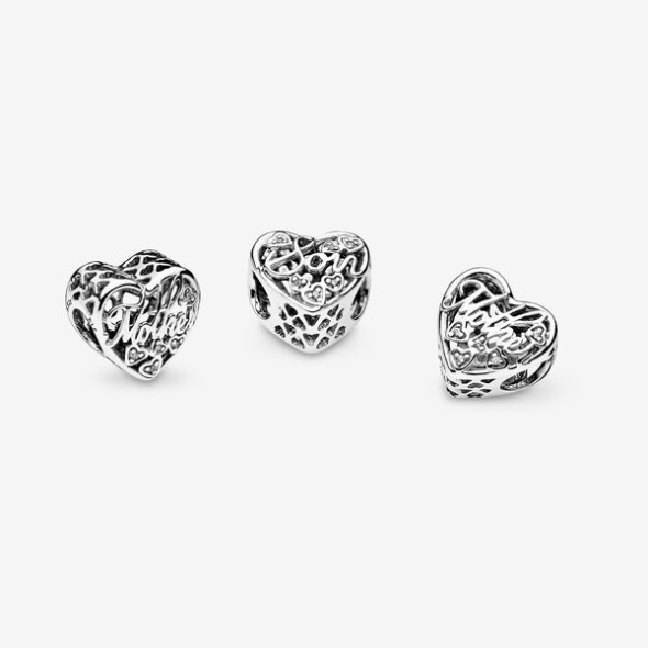Mother And Son Script Openwork Charm-Final Sale Pandora Australia