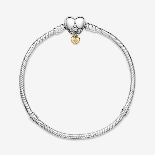 Disney Princess Pandora Australia Moments Heart Snake Chain Bracelet