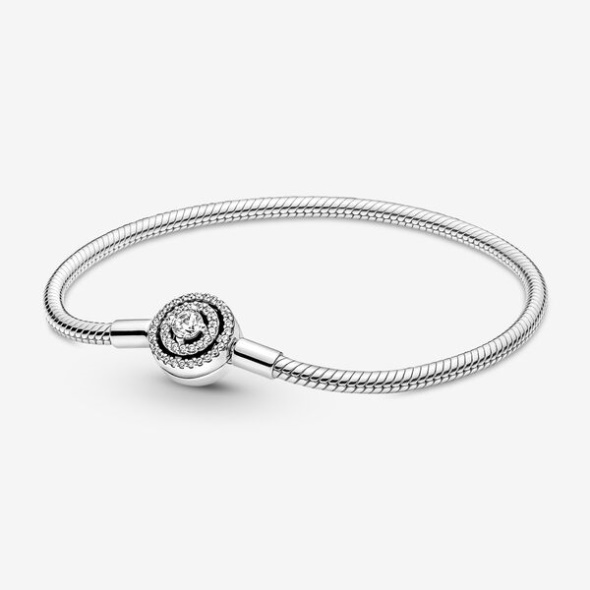 Pandora Australia Moments Halo Snake Chain Bracelet