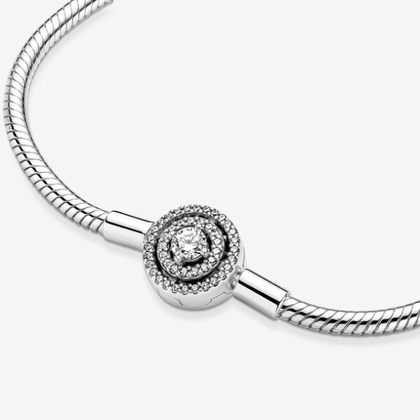 Pandora Australia Moments Halo Snake Chain Bracelet