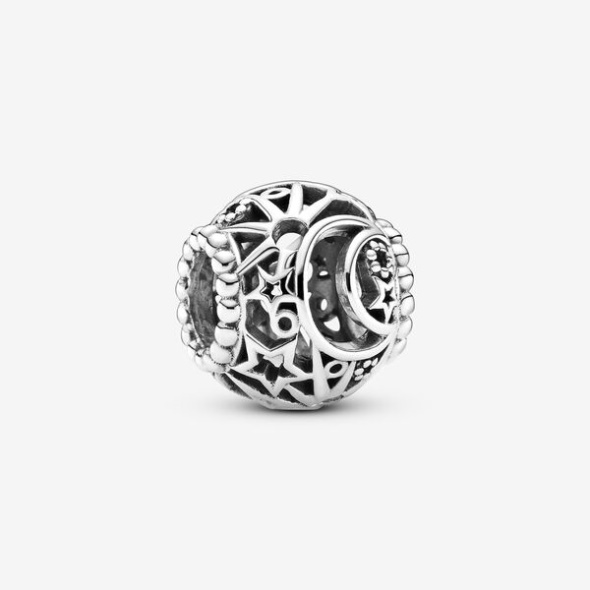 Openwork Sun Stars Moon Charm Pandora Australia