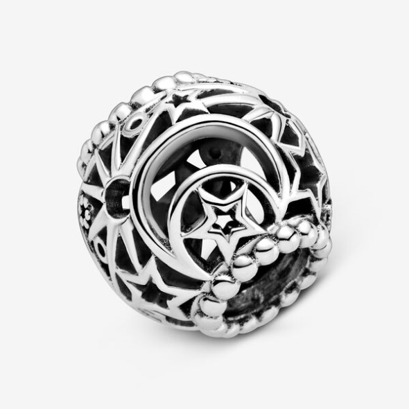 Openwork Sun Stars Moon Charm Pandora Australia