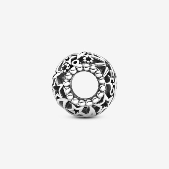 Openwork Sun Stars Moon Charm Pandora Australia