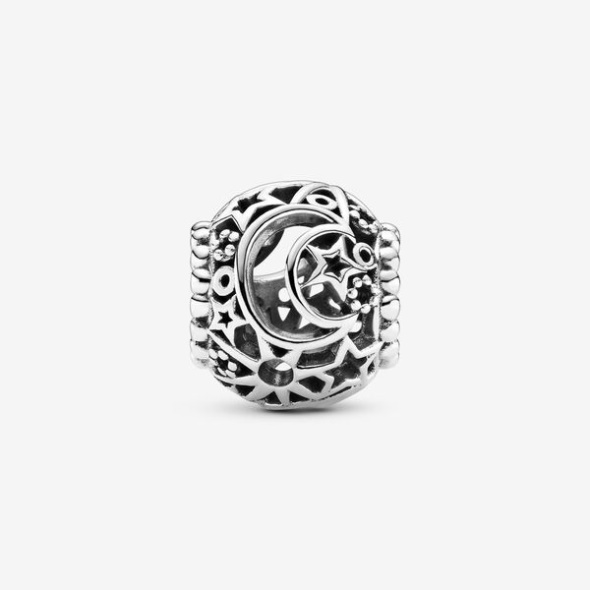 Openwork Sun Stars Moon Charm Pandora Australia