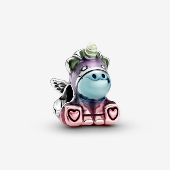 Colourful Rainbow Bruno The Unicorn Charm Pandora Australia