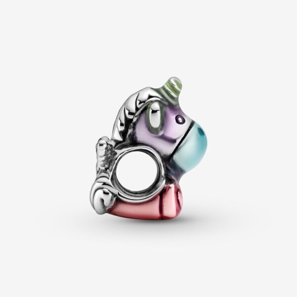 Colourful Rainbow Bruno The Unicorn Charm Pandora Australia