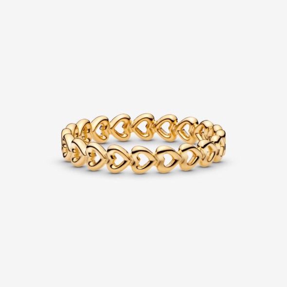 Band Of Hearts Ring-Final Sale Pandora Australia Gold Plated